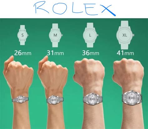 rolex womens watch sizes